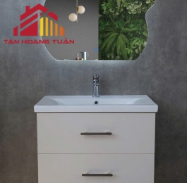Bộ tủ gương lavabo phòng tắm cao cấp 002