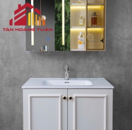 Bộ tủ gương lavabo phòng tắm cao cấp 005