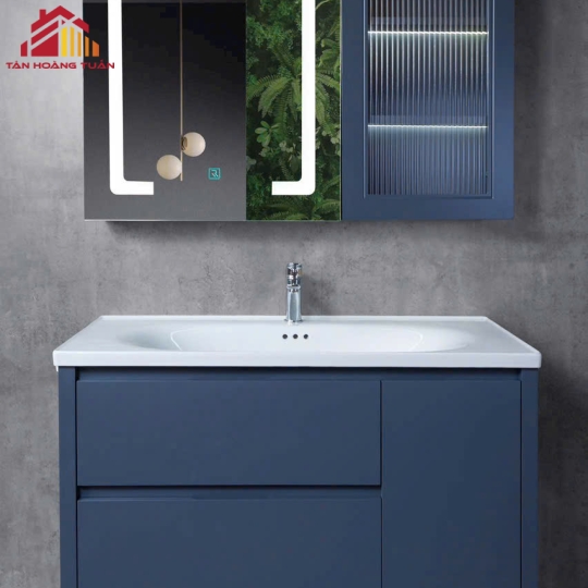 Bộ tủ gương lavabo phòng tắm cao cấp  011