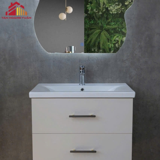 Bộ tủ gương lavabo phòng tắm cao cấp 002