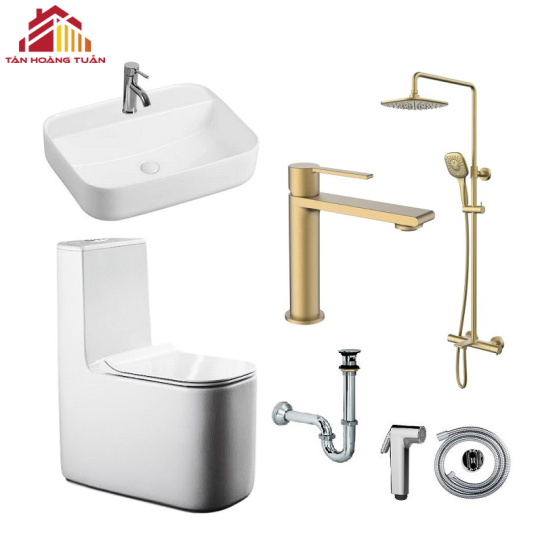 Bộ Combo Thiết Bị Vệ Sinh ELIMEN CBHL25019