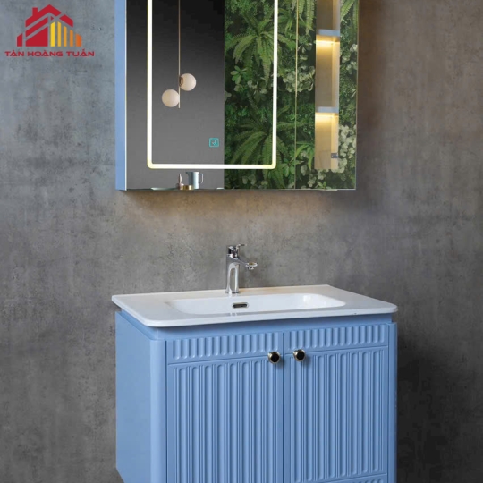 Bộ tủ gương lavabo phòng tắm cao cấp 006