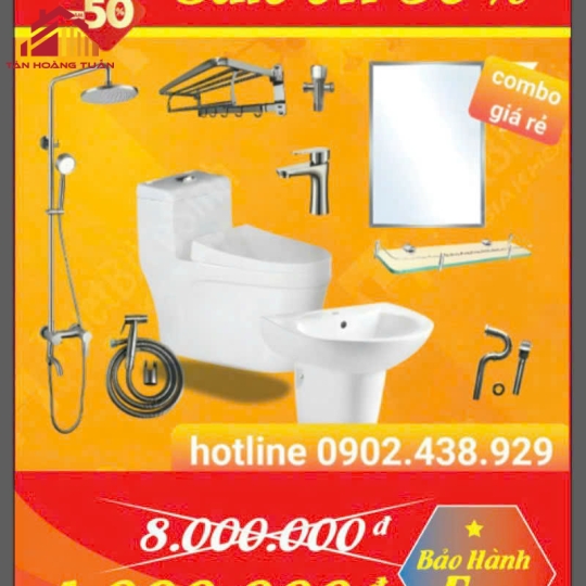 Bộ Combo Thiết Bị Vệ Sinh COPPER 01